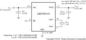 2.7-V to 5.6-VIN low-noise switched-capacitor boost doubler