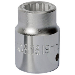 Sealey S34/19 Walldrive Socket 19mm 3/4&quot;sq Drive