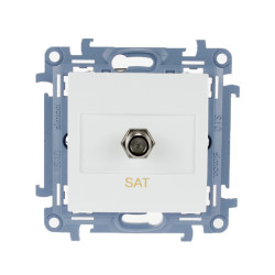 Gniazdo antenowe TV pojedyncze białe CASF1.01/11 Simon10 Kontakt-Simon
