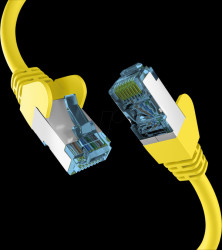 EC020200179 Patch cable, Cat.7 raw cable, S/FTP PiMF, 1 m, yellow