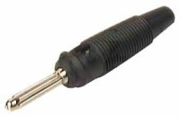 BANAN-WHIR-C Wtyk bananowy lutowany - maks. przekrój kabla: 2.5mm2, do 60VDC, czarny, Hirschmann