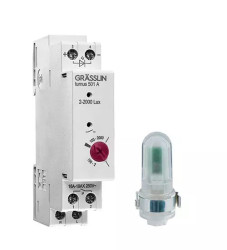 Przełącznik czasowy DIN 1-kanałowy Analogowa 230 V AC Grässlin