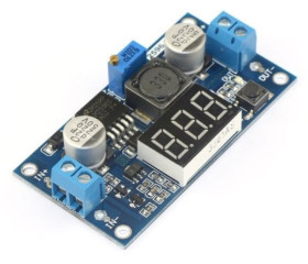 PRZETWORNICA NAPIĘCIA STEP-DOWN 3-40V-->1,5-35V 3A LM2596 Z WYŚWIETLACZEM LED (MOD7318)