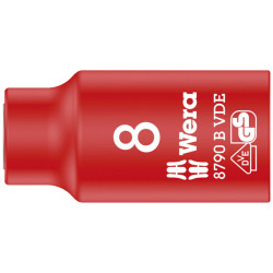 Wera 05004952001 8790 B Zyklop VDE 3/8&quot; Drive Socket 8 x 46mm