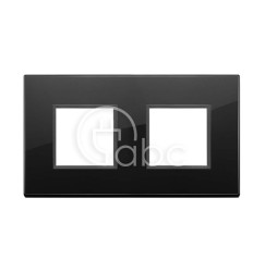 Ramka ozdobna Eikon Evo, 2+2M, Total Black Diamond, 21643.88