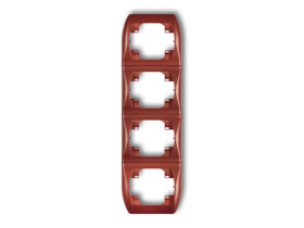 TREND Ramka pionowa 4 poczwórna brązowy metalik 9RV-4 KARLIK