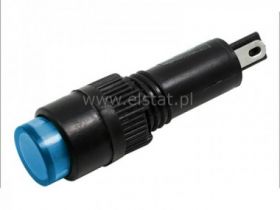 Kontrolka 8mm 12V DC niebieska