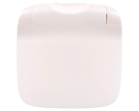 VALENA ALLURE Plakietka gniazda 2p+z z klapką perłowy 754869