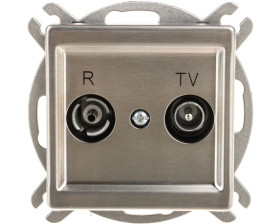 SONATA Gniazdo antenowe RTV końcowe 2,5-3dB stal inox GPA-RMK/m/37