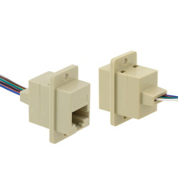 Złącze RJ, ECJ, Cat3, RJ45, 1 porty, 254mm