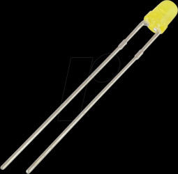 L-7113SYD LED, 5 mm, wired, yellow, 588 mcd, 30°