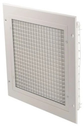 Kratka wentylacyjna, Biały, Aluminium, 300 x 300mm 32mm
