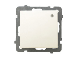 AS Wyłącznik krzyżowy ecru ŁP-4G/m/27 OSPEL