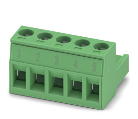 Wtykowy blok zaciskowy 5 -pinowe raster 5mm Wciskane Żeński Phoenix Contact