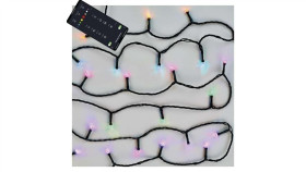 Lampki Choinkowe Gosmart 120Led 12M, Rgb, Czarny Przewód, 64 Programów, Ip44,...