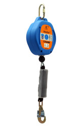 Zabezpieczenie przed upadkiem, Poliamid, 10m, Pojedynczy, Stal ocynkowana, zabezpieczenie przed upadkiem z