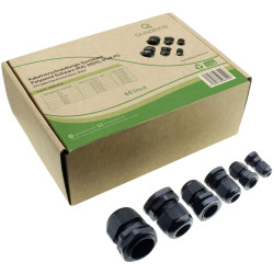 Quadrios 2009CA105 Cable Gland Set PA66 Black RAL 9005 Compact Kit