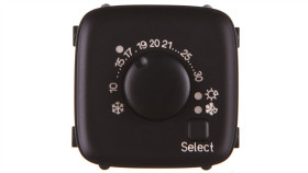 Valena Allure Plakietka Termostatu Pokojowego Czarny 755318