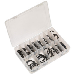 Sealey AB017CC Circlip Assortment 200pc Internal &amp; External Metric