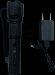 32513 LED torch, 3-in-1 (white-IR-UV), rechargeable