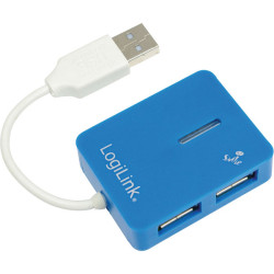 LogiLink&#xAE; UA0136 USB 2.0 Hub 4-Port Smile Blue