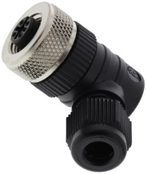 Złącze wielostykowe przemysłowe 5-pinowe M12 Montaż na kablu Gniazdo Lumberg Automation