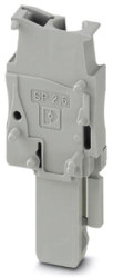 Plug, spring balancer connection, 0.08-4.0 mm², 1 pole, 24 A, 6 kV, gray, 3043077