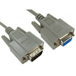 Null Modem Cable M/F - DB9 RS232 (2m)