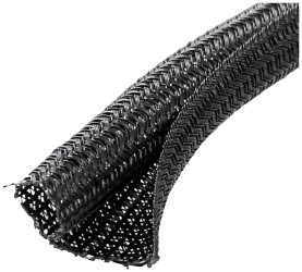 Quadrios 23CA170 Wąż zbrojony czarny poliester 25 do 26 mm Produkty w metrach bieżących