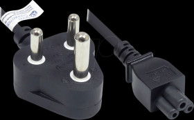 P9505-S018 Power cord South Africa, plug Typ M =&gt; C5, SABS, 1,8 m, black