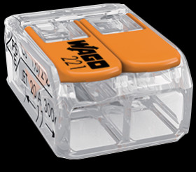 Złączka Wago 2-torowa. model: . od 0.20-4.00mm2. 5 szt. 221-412