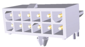 Wtyk PCB 16-pinowe raster: 4.14mm 2-rzędowe TE Connectivity Przewlekany 9.5A 600.0 V.