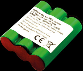 31048 Battery for AEG Junior 2.0 Type 141, NiMh, 2000 mAh