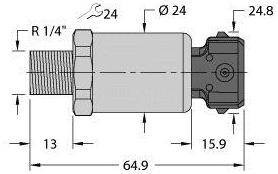 Przetworniki ciśnienia Turck 100003587, 1 szt.