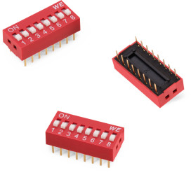 Przełącznik DIP 1-pozycyjny SPST THT