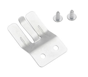 Uchwyt mikrofonu CB blaszany srebrny