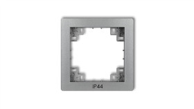 Ramka Pośrednia Do Łączników Ip44 Srebrny Metalik 7Drph
