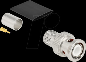 91770 BNC plug for crimping LMR 400 with matching shrink tube