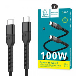 KABEL USB C 1M 100W 5A D59C-B