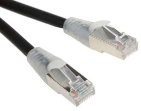 Kabel kategorii 6, Czarny, Wtyk RJ45/męski RJ45dł.: 10m, mat. koszulki: LSZH