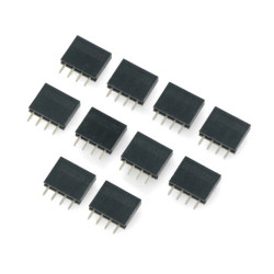 Gniazdo proste 1x4pin raster 2,54mm - pionowe - 10szt.