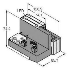 Akcesorium Turck TI-BL20-DPV1-4 1545005 1 szt.