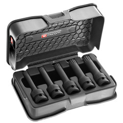 Nasadka udarowe, Stal chromowo-molibdenowa, gniazdo: Długa nasadka udarowa, rozmiar: M10 , M12 , M14 , M16 , M18,