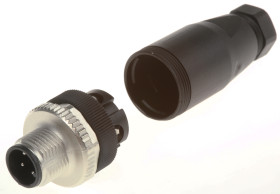 Złącze wielostykowe przemysłowe 4-pinowe M12 Montaż na kablu Wtyczka SICK