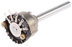 Przełącznik obrotowy, 3PST, 1 A przy 12 V, 250 V dc, 250V ac, 4-położeniowy, Lorlin