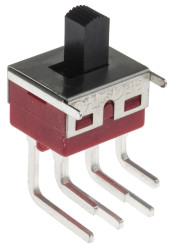 Przełącznik suwakowy, DPDT, montaż PCB, 28V dc, 5 A przy 28 V DC, -30 → +85°C, RS PRO
