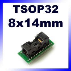 Adapter TSOP32 na DIP32 raster 0.5mm wymiar 8x14mm