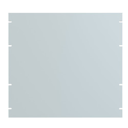 Hammond PBPA19017LG2 10U 19&quot; Rack Aluminium Blank Panel Light Grey 483 x 3 x 445