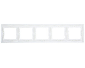 VALENA Ramka pięciokrotna pozioma/pionowa biała 774455