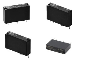 Przekaźnik 5V dc SPST Omron 110mW, montaż PCB 227 O.